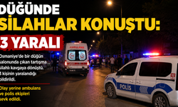 Düğünde Silahlar Konuştu: 3 Kişi Yaralandı