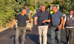 Başkan Mustafa İba Asfalt Çalışmalarını Yerinde İnceledi