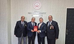 Kıbrıs Gazilerinden İl Müdürü Naci Yılmaz’a Ziyaret