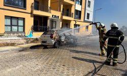 Kırıkhan’da Araç Yangınına Hızlı Müdahale