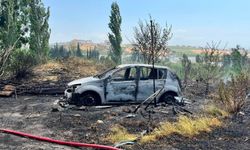 Kırıkhan’daki Bahçe Yangınında Otomobil ve Sera Yandı