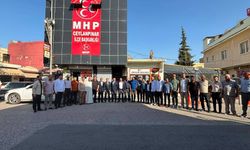 MHP Akçakale Teşkilatından Ceylanpınar İlçe Başkanlığına Hayırlı Olsun Ziyareti