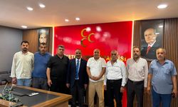 Osmaniye Zorkun Spor Başkanı Bakır Yıldız'dan MHP Ceylanpınar İlçe Başkanlığına Ziyaret
