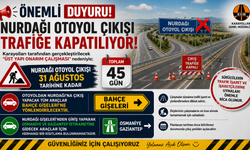 Nurdağı Otoyol Çıkışı 45 Gün Trafiğe Kapatılıyor
