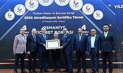 Osmaniye Ticaret Borsası Akreditasyon Sertifikası Aldı