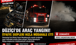 Düziçi İtfaiyesi Araç Yangınına Hızla Müdahale Etti