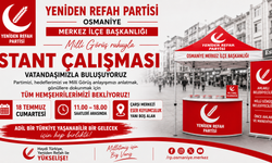 Yeniden Refah Partisi Osmaniye'de Stant Açacak
