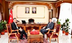 Mazıdağı Kaymakamı Volkan Özer'e Hayırlı Olsun Ziyareti