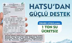 HATSU’dan Vatandaşa Bin Litre Su Desteği
