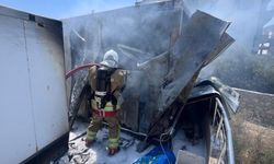 Harbiye’de Konteyner Alevlere Teslim Oldu