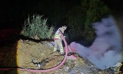 Arsuz Madenli’de Otluk ve Çöplük Alan Yangını