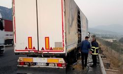 Adana-Gaziantep Otoyolunda Tır Yangını