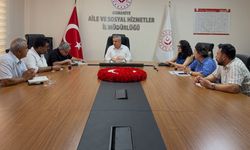 Aile ve Sosyal Hizmetler İl Müdürlüğünde haftalık toplantı gerçekleştirildi