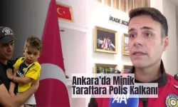 Ankara’da Minik Taraftara Polis Kalkanı