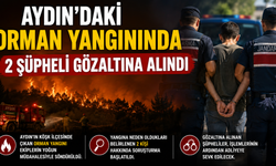 Aydın'daki Orman Yangınında 2 Şüpheli Gözaltına Alındı