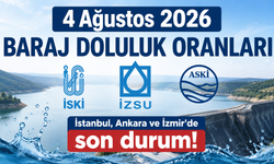 4 Ağustos İstanbul, Ankara ve İzmir'in Baraj Doluluk Oranları