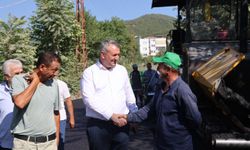 Başkan İba Asfalt Çalışmalarını İnceledi