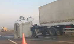 Düziçi Gişeleri yakınında TIR kazası! Trafik tek şeritten sağlanıyor