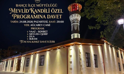 Mevlid Kandili’nde Bahçe’de özel program! İşte saat ve adres
