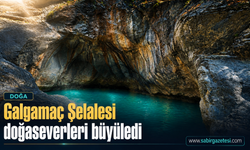 Galgamaç Şelalesi doğaseverleri büyüledi