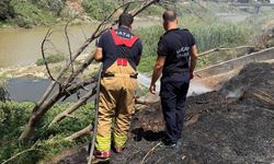 Hatay Antakya’da Otluk Yangını Büyümeden Söndürüldü