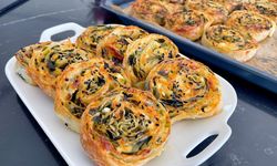 Ispanaklı Çıtır Rulo Börek Fırından Çıkar Çıkmaz Bitiyor