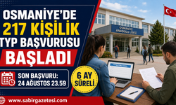 Osmaniye’de 217 Kişilik TYP Başvurusu Başladı