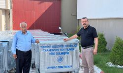 Yarbaşı Belediye Başkanı Ökkeş Aksoy’a 30 konteyner desteği