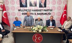 Osmaniye'de MHP Merkez İlçe Başkanı Tuncer’e Ziyaret