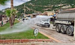 Samandağ'da Yeşil Alanlarda Bakım Çalışması