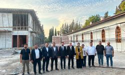 Osmaniye'de Milletvekili Gülsoy Kütüphane İnşaatını İnceledi