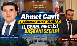 Ahmet Cavit Bağımsız Aday Olarak İl Genel Meclisi Başkanı Seçildi