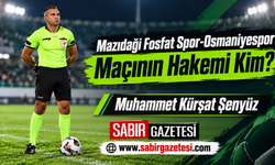 Mazıdağı Fosfat Spor-Osmaniyespor Maçının Hakemi Kim?
