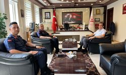 Mersin İl Jandarma Komutanı Tuğgeneral Güçlü'den Bozyazı Kaymakamı Topsakaloğlu'na ziyaret