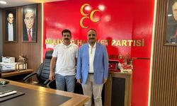 Ceylanpınar’da MHP İlçe Başkanı Halil Tetik’e Tebrik Ziyareti