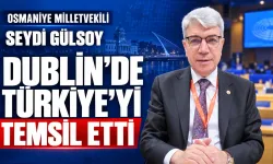 Osmaniye Milletvekili Seydi Gülsoy’dan Türkiye Temsili