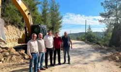 Sumbas’ta Gafarlı Köyü Yolunda Genişletme Çalışması