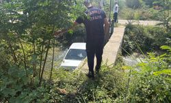 Sumbas’ta Otomobil Sulama Kanalına Düştü