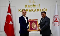 Kadirli Müftüsü Yakup Etik’ten Kaymakam Dolu’ya Ziyaret