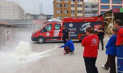 İskenderun’da Petrol Personeline Yangın Eğitimi Verildi