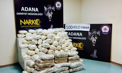 Adana'da 100 kilogram esrar ele geçirilen operasyonda 3 şüpheli tutuklandı