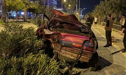 Alanya'da iki otomobilin çarpıştığı kazada 2 kişi yaralandı