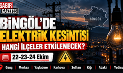 Bingöl'de Elektrik Kesintisi Hangi İlçeler Etkilenecek?