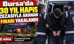 Bursa'da 30 Yıl Hapis Cezasıyla Aranan Firari Yakalandı