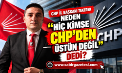 CHP Osmaniye İl Başkanı Tekerek'ten Sert Uyarı!