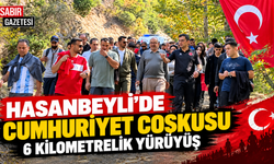 Hasanbeyli’de Cumhuriyet Coşkusu 6 Kilometrelik Yürüyüş