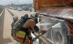 Hatay Defne’de Tır Yangını İtfaiyeden Hızlı Müdahale
