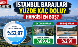 İstanbul Barajları Yüzde Kaç Dolu Hangisi En Boş?