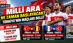 Milli Ara Ne Zaman Başlayacak Türkiye'nin Maçları Belli