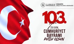 Osmaniye Gençlik ve Spor İl Müdürlüğünden 29 Ekim Mesajı